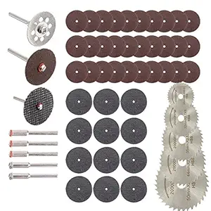 DIY Crafts Mini Diamond Cutting Discs Wheel Drill Bit For Rotary Tool Grinding Wheel Circular Saw Blade Abrasive Diamond Disc for Wood Metal Plastic Stone Glass (Pack of 40 Pcs Kit, Multi,Combo Kit)