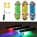 Produktbild WuLi77 LED-Skateboard Fingerspielzeug, Tech-Deck, Finger-Skateboard für Kinder, Spielzeug, Geschenke, 2 Stück