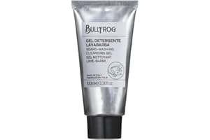 Bullfrog - Gel Detergente per Barba, 100 ml, Rinfrescante, Detergente, Anti-odore, Elimina le Impurità, Senza Alterare l’Equilibrio Naturale della Pelle, con Note di Lavanda e Vetiver