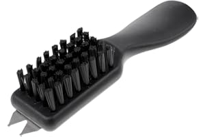 N-K Durable Shoes Cleaner Brush with Shoehorn Handle Dirt Mud Remover Black Durable and Useful Practical Design and Durable