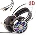 Produktbild KINDEN Vibration Gaming Headset Virtual Surround-Sound 3,5 mm mit Mikrofon Kopfhörer Vibrationsfunktion Geräuschisolierung Lautstärkeregler Over-ear für PS4 XBox One PC Laptop Nintendo Switch