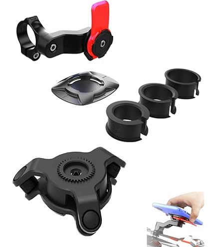 Motorcycle Fork Stem Phone Mount Holder With Vibration Dampener - View #11
