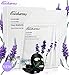 Produktbild [Ecocharms] 8 Blätter feuchtigkeitsspendende Akne Sheet Mask, warmes Gesicht Spa - 100% Hyaluronsäure (Super Hydrating) & reines Lavendelöl (Anti-Akne) Organische Gesichtsmaske für Frauen und alle Hauttypen (esp.Sensitive Haut)