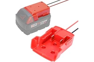JANRI power wheel adapter connector Dock for Milwaukee M18 18V M18B3 M18B6 M18B5 M18B4 M18HB8 M18B2 lithium battery, work converter for DIY USE, Ride, fan, Robotics, RC toys car, light etc