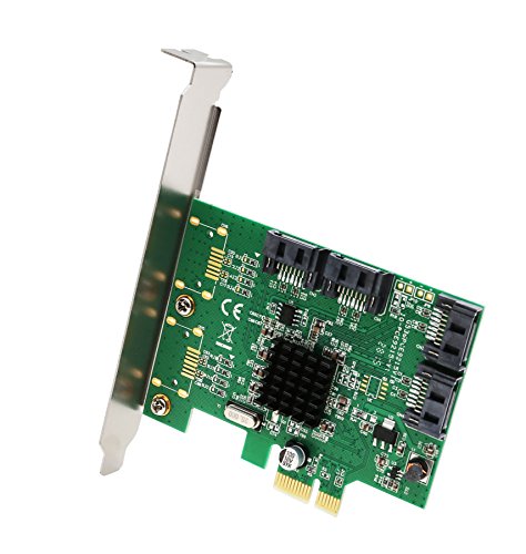 Syba  SI-PEX40064  4 Port SATA III PCI-e 2 0 x1 Tarjeta  Verde