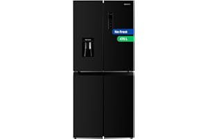 GEDTECH Frigorifero multiporta GMP470BL Inox 470L (301L + 169L) - No Frost (Nero)