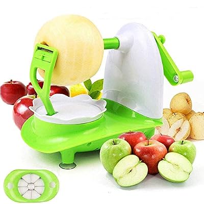 mciskin Pèle-Pommes Ventouse & Coupe-Pomme Trancheur à 8 Lames,Lames de Coupe en Acier Inoxydable Ultra Aiguisées,Machine à éplucher Cinq Secondes