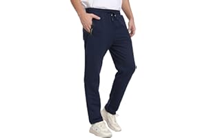 JustSun Pantaloni Tuta Uomo Sportivi Cotone Casual con Tasche Zip