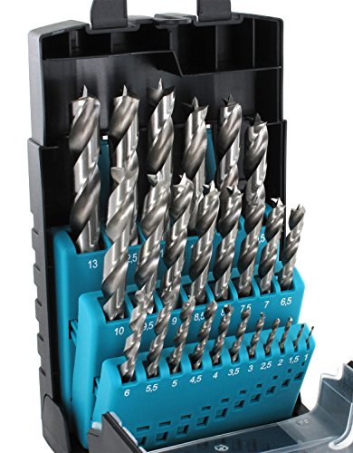 ENT Duradrill 25-tlg. HSS-G Holzbohrer-Set – 1-13mm – in 0,5mm Schritten - 2