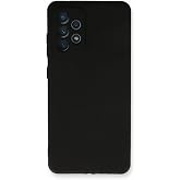 KZY İLETİŞİM Samsung Galaxy A73 5G ile uyumlu Kapak Mat Siyah Yumuşak Silikon Kılıf