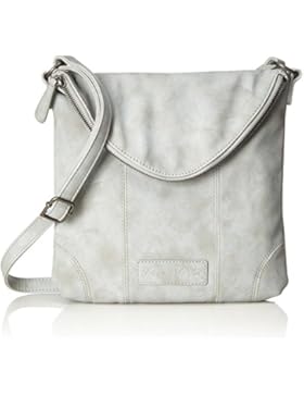 Fritzi aus Preussen Damen Dina Schultertasche, Grau (Metal), 3x28x28 cm