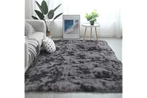 Pauwer Puszysty dywan Shaggy do salonu, z długim runem, antypoślizgowy, dywanik pod łóżko, do sypialni, 160 x 200 cm