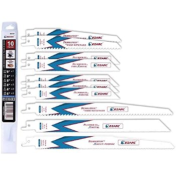 3 Lames De Scie Sabre SabreCut SCRS1617K 300mm 3TPI - Coupe Rapide Bois Grossier Compatible Bosch Dewalt Makita