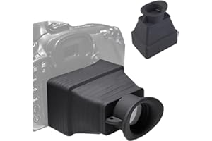 LYNCA Camera Viewfinder, Durable 3.2X Magnification LCD Screen Video Camera Screen Sunshade Hood Magnifier Folding Design Suitable for Canon Sony Nikon Olympus Panasonic and More DSLR/SLR Camera