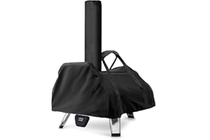 Fenghome Housse de four à pizza Ooni karu 16, étanche, résistant aux intempéries, sac de transport, tissu Oxford, four à pizza, sac de transport, accessoires de four à pizza, noir, 83 x 52 x 34 cm