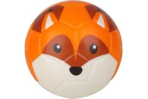 GENERIC 6 Inches Mini Soccer,Cute Animal Design Soft Foam Ball For Kids, Soft and Bouncy,Perfect Size For Kids Playing (Fox)