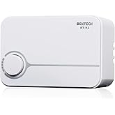 boxtech Aquarium Luftpumpe 5 Watts,Einstellbare Sauerstoffpumpe 2 Luftauslässe.Einstellbare Membranpumpe,Luftsprudler Fisch P