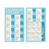 uhoMEy 2 pcs Calendar Sticke Planner Organiser Stickers /Planner Notebook/Journal Tag /Bookmark For Scrapbooking