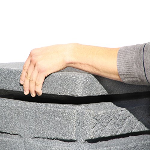 Regentonne Regenspeicher Maurano 300 Liter Farbe black granit aus UV- und witterungsbeständigem Material. Regenfass bzw. Regenwassertonne mit kindersicherem Deckel und hochwertigen Messinganschlüssen - 4