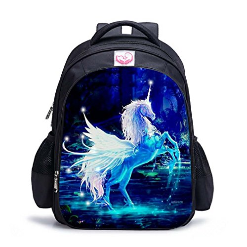 Preisvergleich Produktbild Fantany Einhorn Schulrucksäcke, stilvolle Einhorn Regenbogen Rucksäcke Studenten Schultaschen, bestes Einhorn Geschenke Reise Gepäck für Studenten Jugendlich Jungen und Mädchen