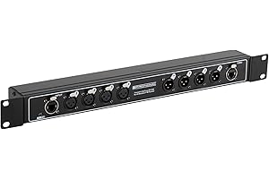 Pronomic NetCore SR-3FM Multicore-Rackbox F/M Parallel - Rackeinheit mit 4 XLR-Buchsen (female), 4 XLR-Buchsen (male) und 2x RJ45 Buchse - zur Übertragung analoger oder digitaler Signale
