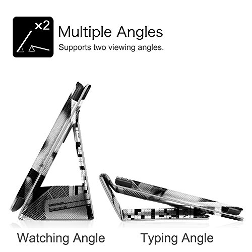 MEDION LIFETAB S10321 / Odys Notos Plus 3G Hülle Case – Fintie Slim Fit Folio Kunstleder Schutzhülle Cover Tasche mit Ständerfunktion und Stylus-Halterung für MEDION LIFETAB S10321 (MD 98687) / Odys Notos plus 3G 25,7 cm (10,1 Zoll) Tablet-PC, Zeitung - 6