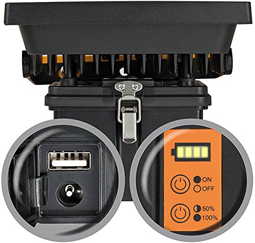 Brennenstuhl Mobile Akku Chip-LED-Leuchte / LED Strahler Akku (Außenleuchte 30 Watt, Baustrahler IP54, Fluter Tageslicht) Farbe: schwarz/gelb - 5