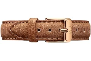 Daniel Wellington Petite Durham, jasnobrązowy/różowe złoto, 14 mm, skóra, dla kobiet