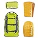 Produktbild satch Pack Ginger Lime 4-teiliges Set Rucksack, Schlamperbox, Triple Flex & Regenhaube gelb