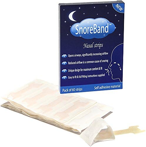 SnoreBand Nasal Strips Pack Of 60 In Size Large.
