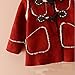 Arrowhunt Baby Girls Winter Warm Faux Fur Sherpa Duffle Hooded Coat Red