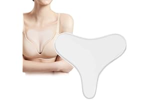 Patchs Anti-Rides en Silicone,Coussinets de Poitrine en Silicone Patchs,Coussin Poitrine Anti-Rides Tampon,Silicone Réutilisable Patch Anti-Rides Transparent Patch de Décolleté Clivage pendant Nuit