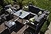 Produktbild bomey Aluminium Eck-Lounge Set I Gartenmöbel Set Lyon 4-Teilig I Essgarnitur Alu mit Polstern I Sitzgruppe Silber + Tisch + Polster Grau I Dining Lounge für Terrasse + Wintergarten