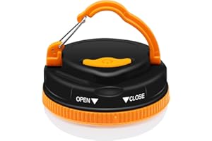 Mini Lampada Campeggio, WJUAN 5 Modalità SOS Luce Campeggio Portatili Impermeabili Luci da Tenda, Lampada da Campeggio di Emergenza per Escursionismo All'aperto Campeggio