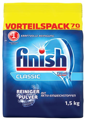 Preisvergleich Produktbild 5x finish Calgonit - Classic Reiniger-Pulver - 1500g
