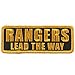 Produktbild RANGERS LEAD THE WAY, High Thread Embroidered Iron-On / Saw-On, Heat Sealed Backing Rayon PATCH - 4" x 2"