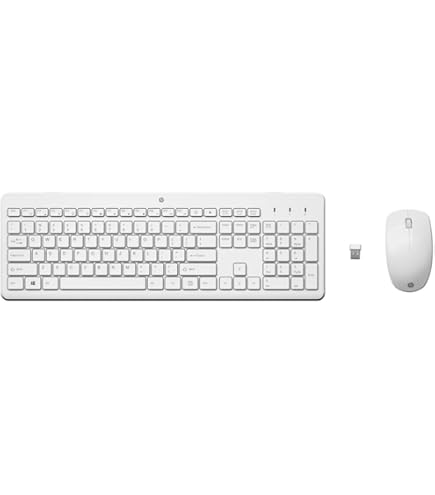 HP 655 Set Tastiera E Mouse Wireless - 2,4 GHz, Layout QWERTZ Tedesco, Colore Nero - Compatibile Con Pro X360 Fortis 11 G9, ProBook 445 G9