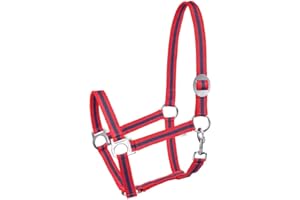 START ENJOY THE RIDE Kantar dla konia i kuca START Economic regulowany (PONY, czerwony/granatowy)