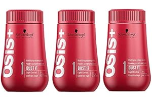 Schwarzkopf OSiS Dust It Powder 3 x 10 ml SET with STAPIZ Hair Shampoo 15 ml or Mask 10 ml