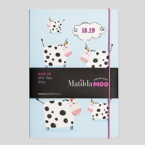 Matilda MOO 2018-19 A5 Weekly Mid Year Diary - Moonicorn