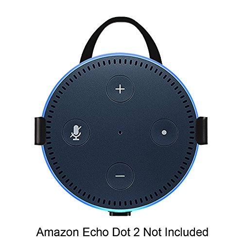 Fintie Amazon Echo Dot 2 Ständer – Lautsprecher Ständer Wandhalterung Guard Halterung, Schwarz - 3