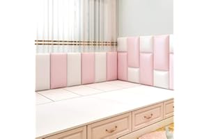 YAOUJWS Adesivi Murali Anti-Collisione Borsa Morbida Anti-Collisione Borsa Morbida Parete Autoadesiva Tatami 3D Adesivi Murali Stereo Camera Da Letto Cuscino Da Parete Imbottito Impermeabile Pannello Spesso[