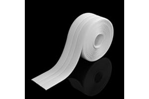 Dream HorseX Nastro sigillante autoadesivo, impermeabile, con strumento di guarnizione, sigillante antimuffa, utilizzato in cucina, bagno (bianco, doppia piega, 3,8 cm x 3,2 m)
