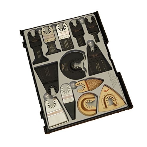 25 x topstools SW _ fak25 Fast Fit Mix Klingen Box-Set für Dewalt, Stanley, black und Decker, Bosch, Fein Multimaster, Multitalent, Makita, Milwaukee, Einhell, ergotools, Hitachi, Parkside, Ryobi, Worx, Workzone Multitool Multi Tool Zubehör - 3