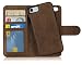 Produktbild MyGadget Flip Case mit Back Cover [2 in 1] für Apple iPhone 7/8 - Magnetische Hülle in PU Leder Klapphülle - Kartenfach Schutzhülle Wallet - Braun