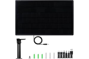 WILDGAMEPLUS wasserdichte 20W 15000mAh 6-Lithium-Batterie im Freien Große Kapazität Solarpanel Kit 12V Ausgang für Wilde Trail-Sicherheits-Kamera LED-Lichter D20-6