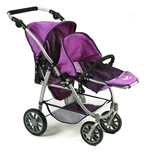 Bayer Chic 2000 689 28 Tandem buggy VARIO, Purple Checker, Lilac