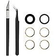 Cemobile Rear Back Camera Lens Glass Replacement Compatible with iPhone 11 6.1 Inches with Adhesive, Anti-Static Tweezers, Precision Knife Repair Tool Kit
