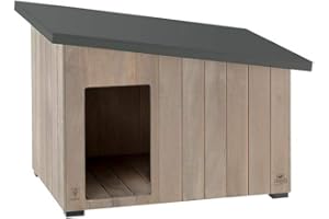 Ferplast Cuccia Cane da Esterno ARGO 50 in Legno FSC con Vernice Atossica, Resistente Raggi U.V.