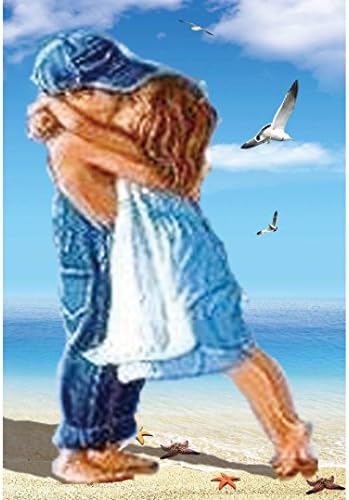Janly® 5D DIY Diamond Painting by Needlework Embroidery Kits , Beach Lover Rhinestone Pasted Cross Stitch